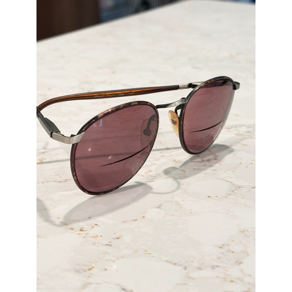 Giorgio Beverly Hills Vintage Round Sunglasses G 308 028 140 Frame Italy